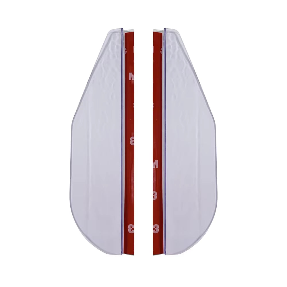 AutoShield Rain Eyebrow Visors – 2PCS Rearview Mirror Covers (Universal Fit, Carbon Fiber Look & Transparent Options)
