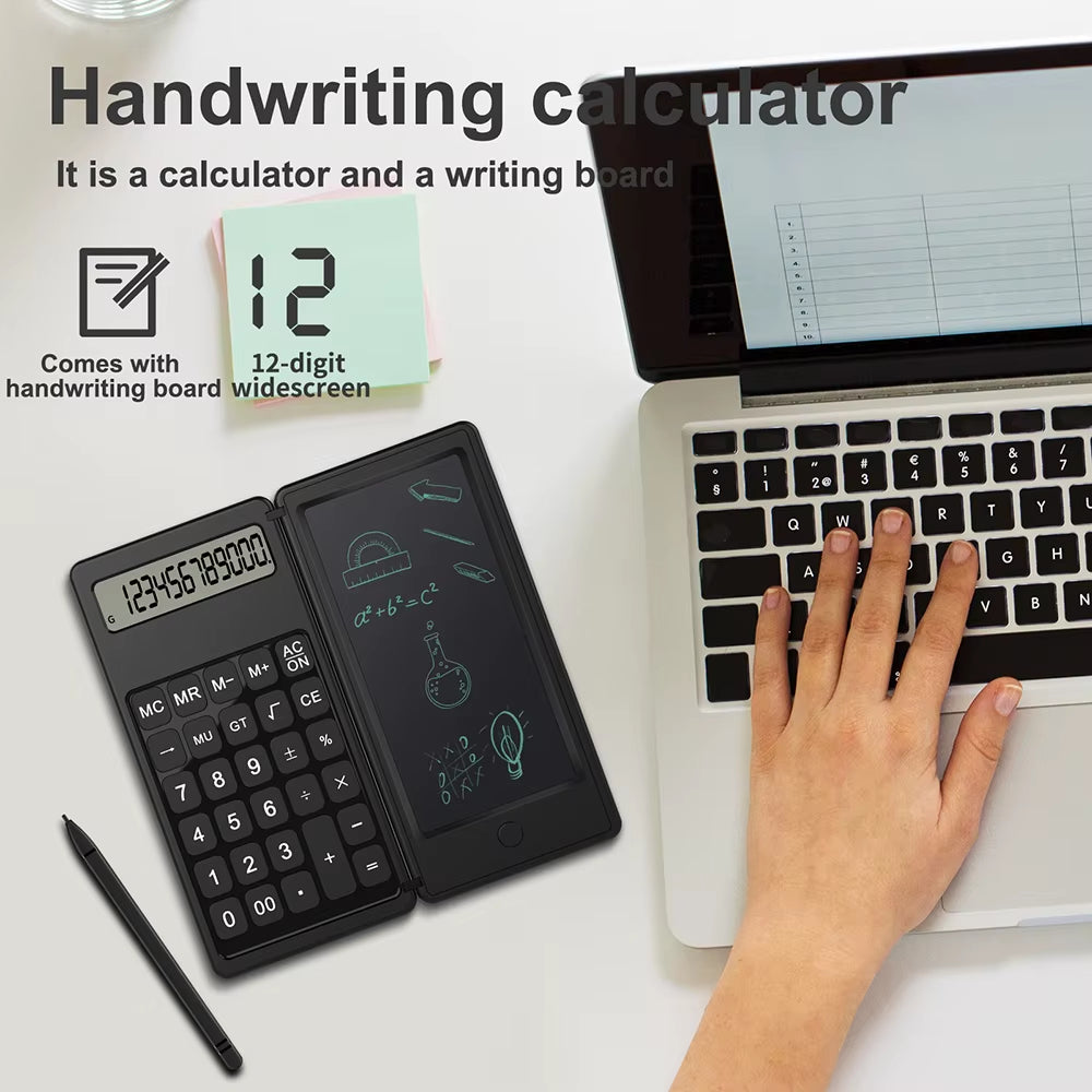 SmartScribe Duo: 6" Writing Tablet + 12-Digit Scientific Calculator