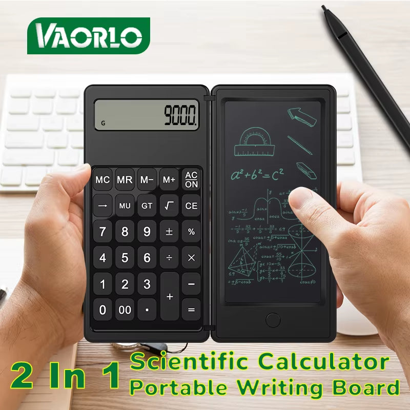SmartScribe Duo: 6" Writing Tablet + 12-Digit Scientific Calculator