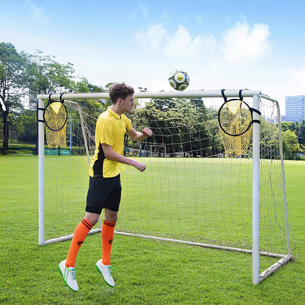 TopShot Football Target Net – Foldable Shooting Accuracy Trainer for Soccer Practice (17.72" Diameter, All Skill Levels)