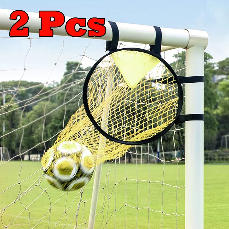 TopShot Football Target Net – Foldable Shooting Accuracy Trainer for Soccer Practice (17.72" Diameter, All Skill Levels)