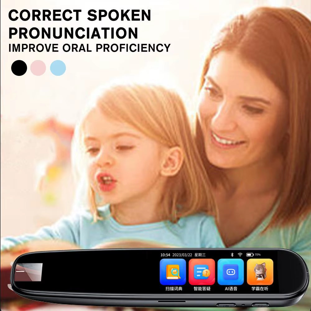 Smart Translator Pen – 116-Language Offline/Online Scanning Translator with OCR Camera & Voice Recording