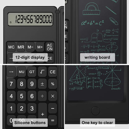 SmartScribe Duo: 6" Writing Tablet + 12-Digit Scientific Calculator 