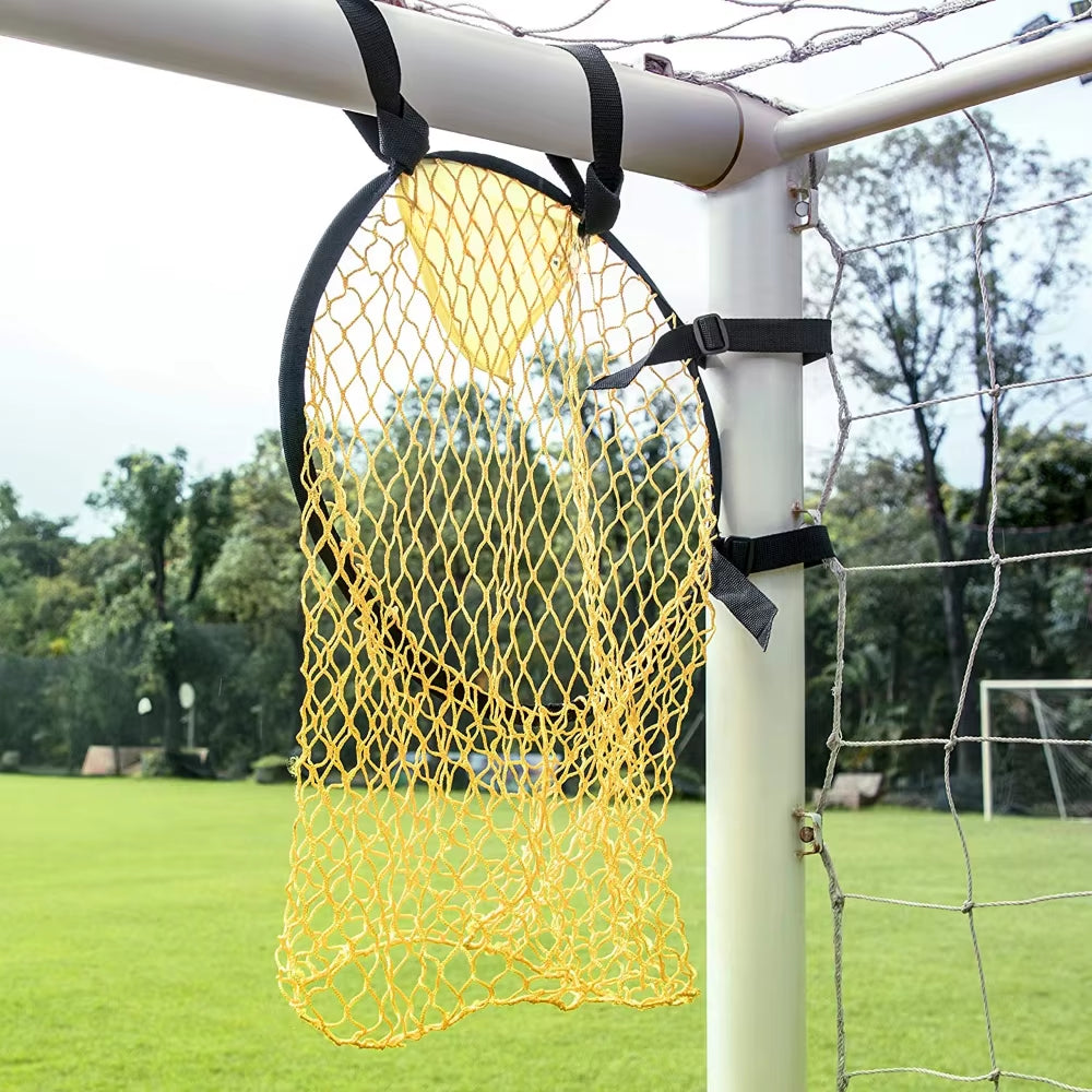 TopShot Football Target Net – Foldable Shooting Accuracy Trainer for Soccer Practice (17.72" Diameter, All Skill Levels)