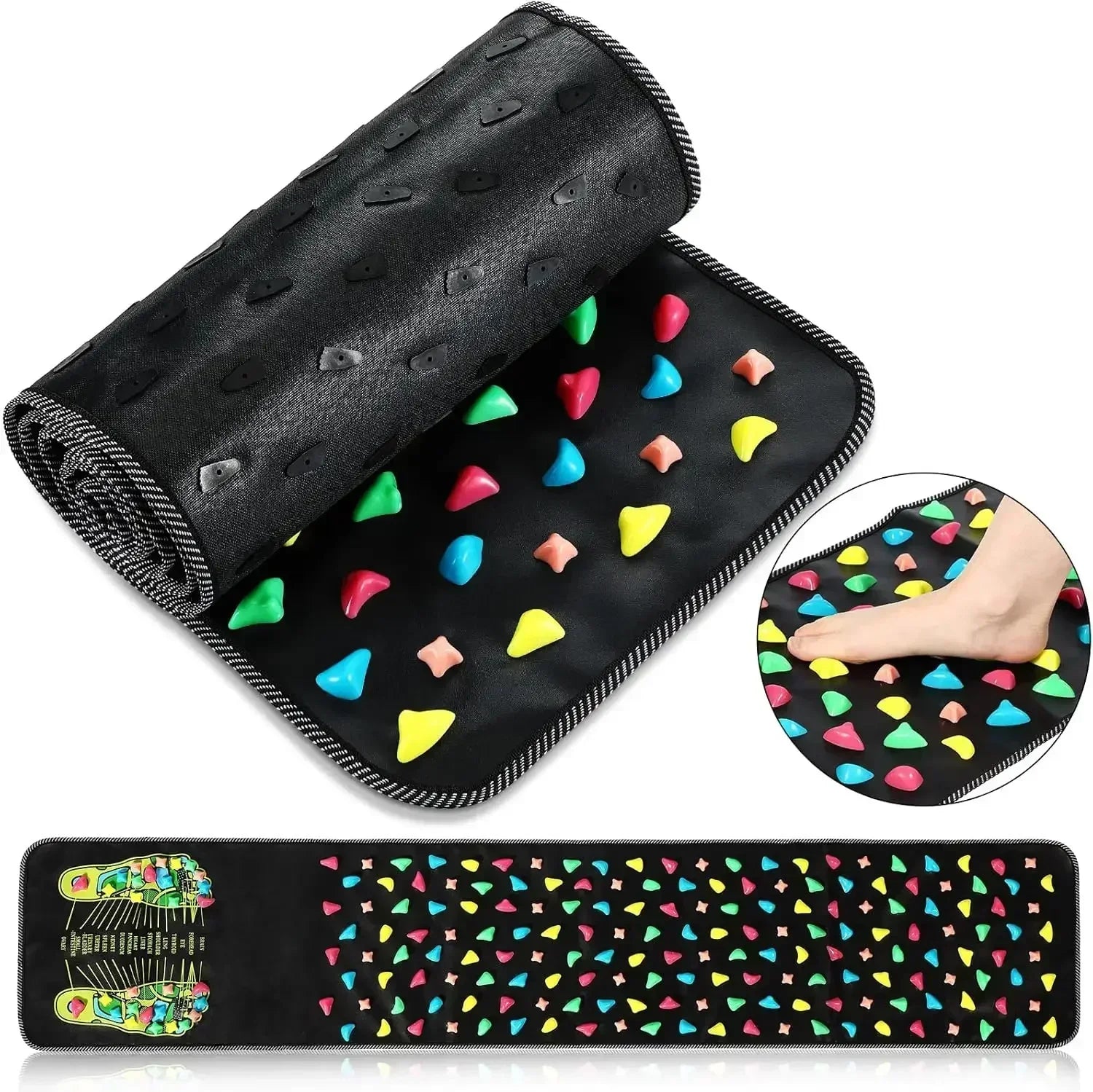 Absolute Relief Foot Massage Mat – Acupressure Cobblestone Path for Pain Relief & Improved Circulation (3 Sizes)